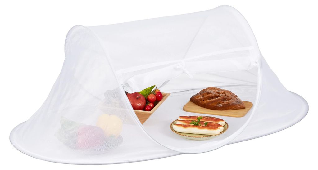 Relaxdays Fliegenhaube Lebensmittel, Faltbare Abdeckhaube Produktbild 