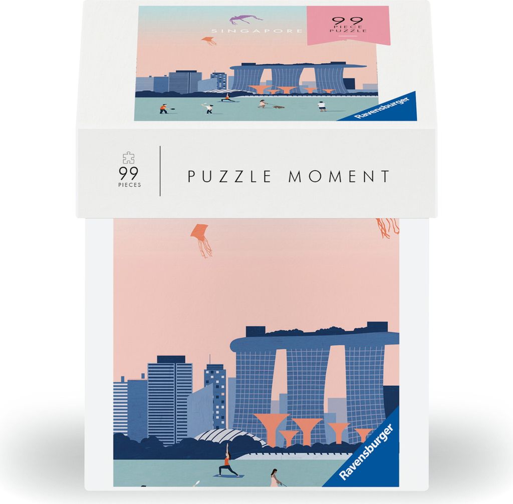 Ravensburger Puzzle 12001379 - Singapore - 99 Teile Puzzle Moment für Erwachsene und Kinder ab 14 Jahren