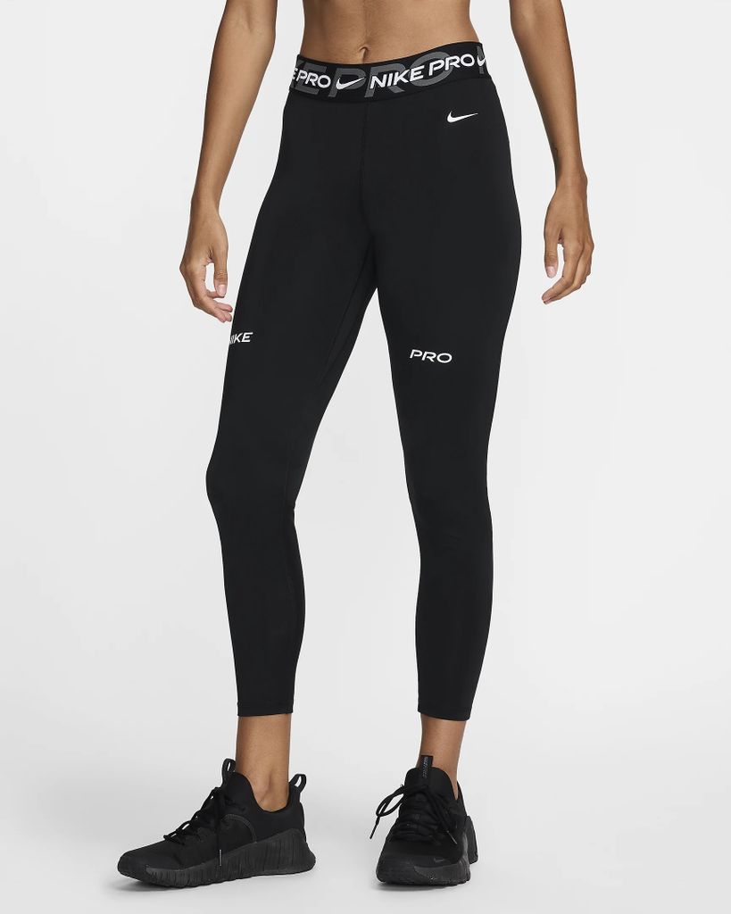 Nike W Np Df Mr 7/8 Tight Tt Black/White Black/White M