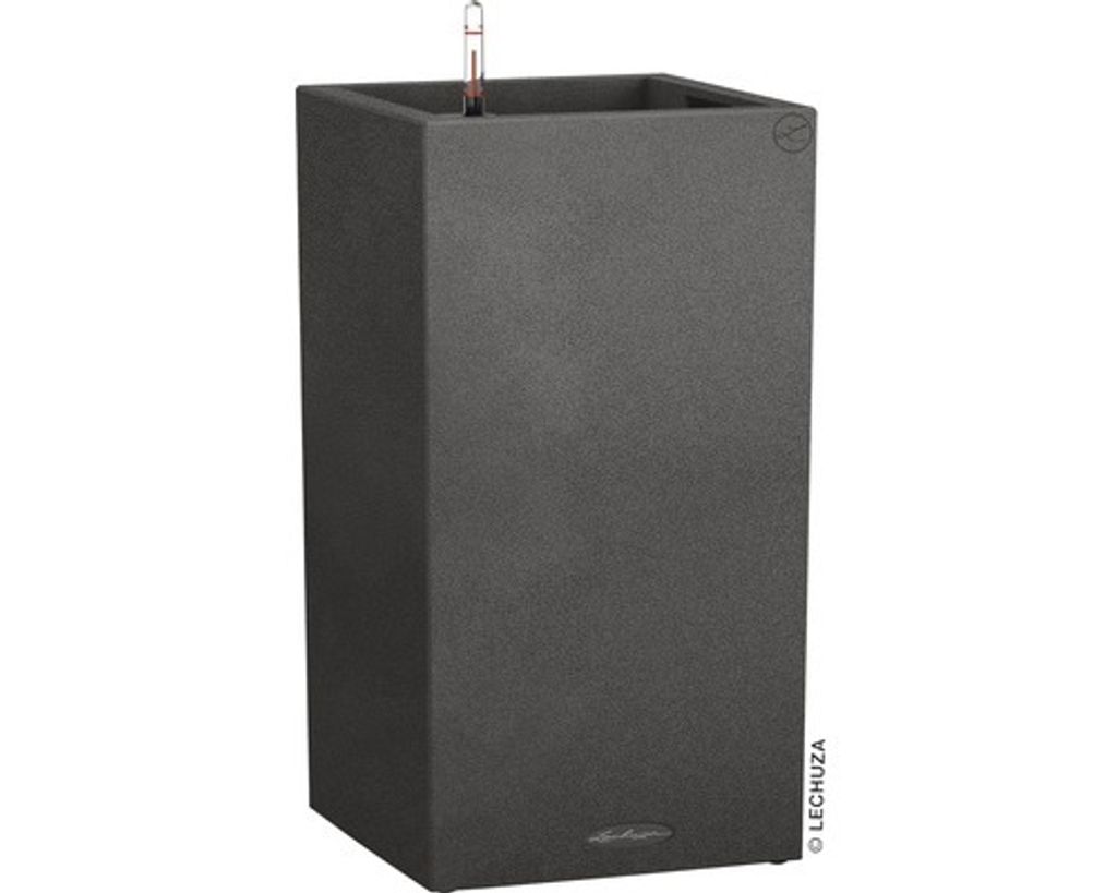 Fioriera LECHUZA CANTO Stone 40 High Nero grafite | Immagine del prodotto 