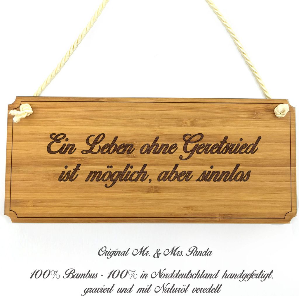Mr. & Mrs. Panda Schild Geretsried - Geschenk, Hinweisschild, Graviert, Shabby, Wegweiser, Landhaus, wandtafel, Türschild Holz, Firmenschild, Gesc...