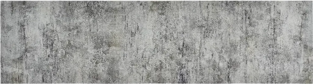 Tapis de passage cuisine lavable décor béton 45x150 cm pour sol moderne