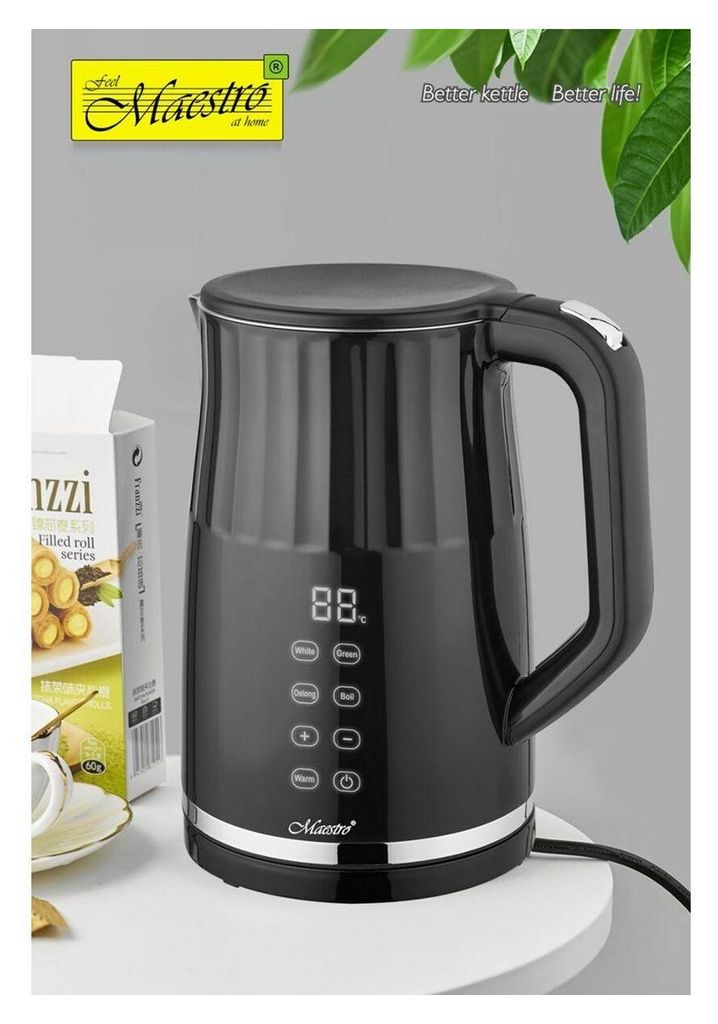 Rychlovarná konvice Feel Maestro MR-049 černá průhledná Obrázek produktu 