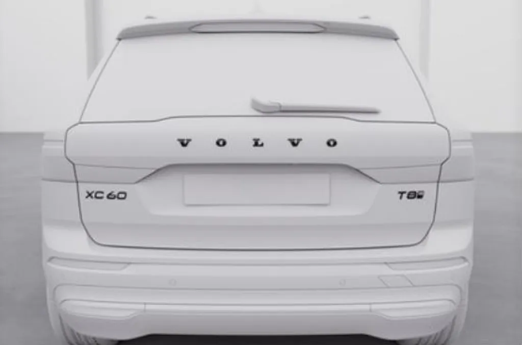 Emblème Noir T8 pour Volvo XC60 II Kit de Sigles Arrière OE 32430900