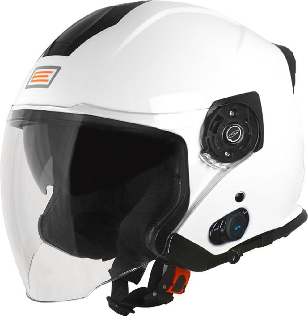 ORIGINE PALIO 2.0 + BT SOLID weißer Hochglanzhelm XXL