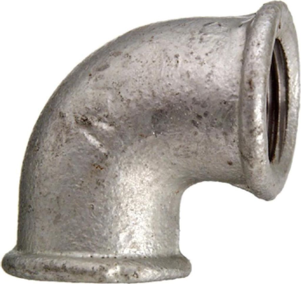 Cornat Temperguss-Winkel 90 ° 1 1/4 '' 2 Muffen verzinkt