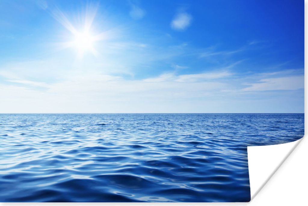 MuchoWow Poster Meer - Sonne - Himmel 30x20 cm - Plakate - Print
