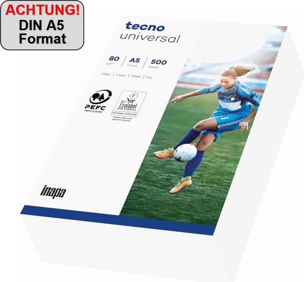 Tecno Universal 80g 148x210 R (DIN A5 (500 Blatt), 80 g/m²) Produktbild 