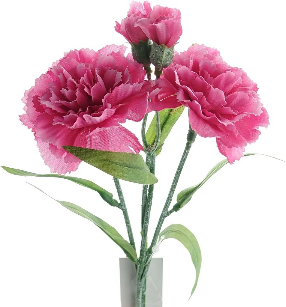 DPI Zwergnelken Pink 40 cm im 2er-Bund - Kunstblumen