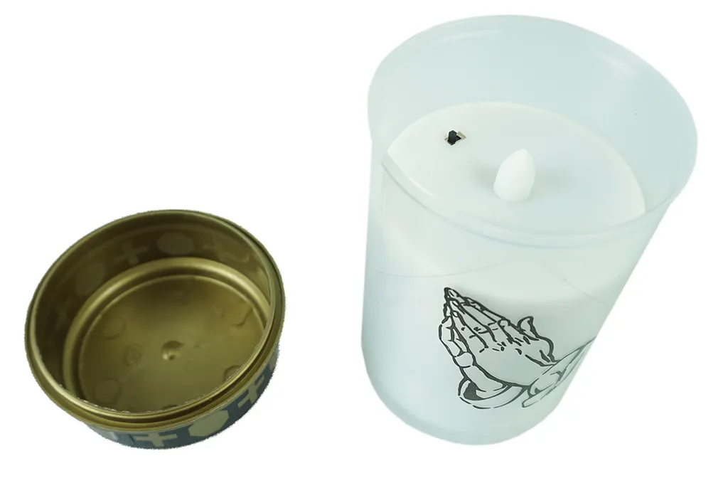 Bougie de tombe LED à piles avec flamme vacillante et longue durée