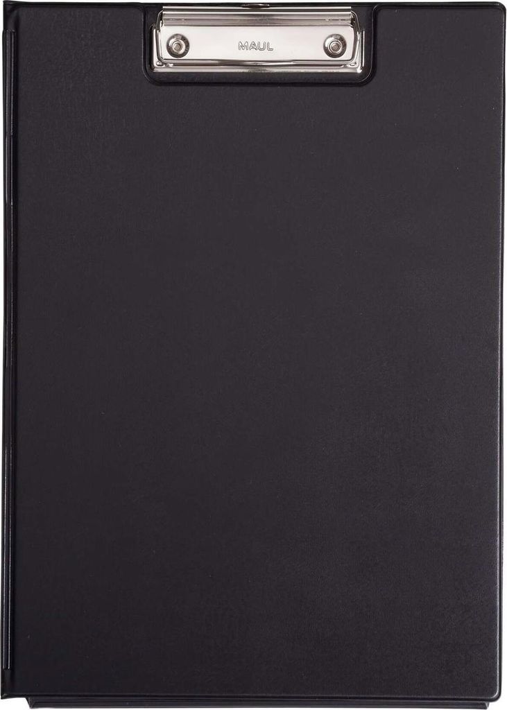 MAUL Schreibmappe A4 Hochformat Karton Folie schwarz