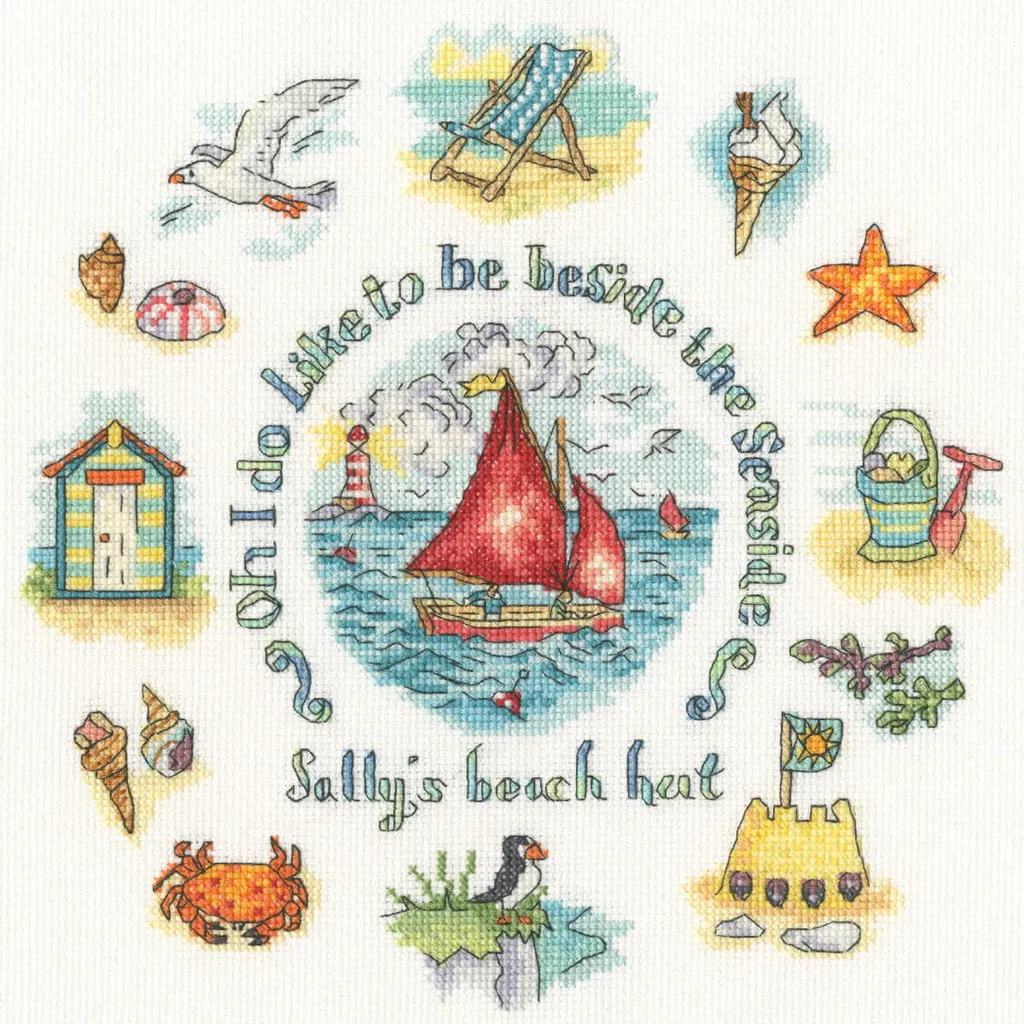 Loisir créatif broderie mer Bothy Threads kit complet point de croix