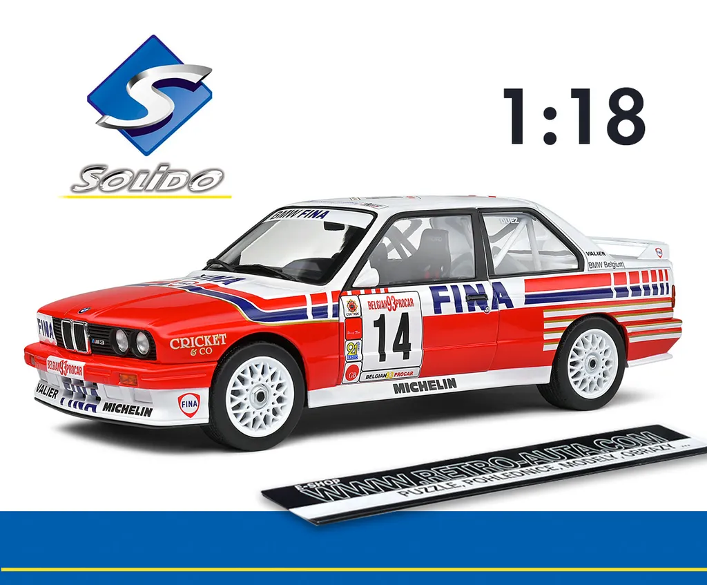 Voiture Miniature BMW E30 M3 Procar 1993 Solido 1/18 Collection Sport
