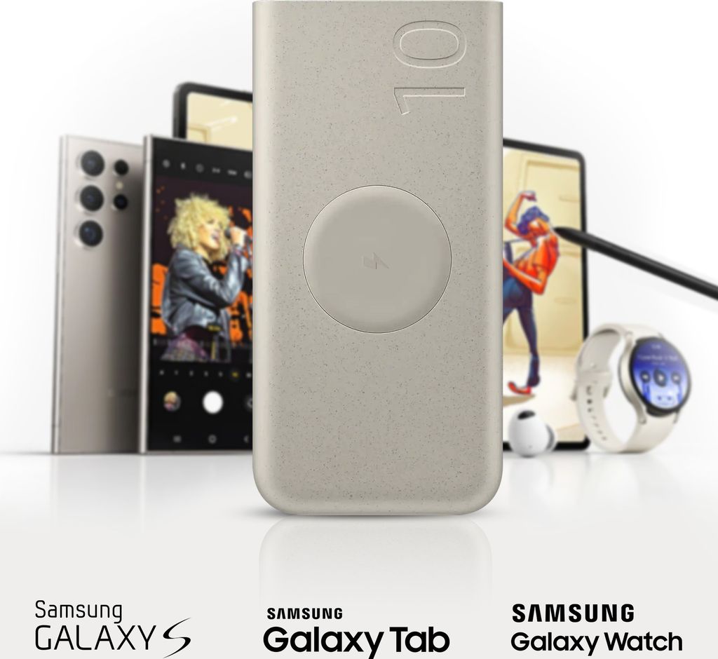 Samsung Induktive Powerbank 10.000 mAh 25 Watt, Beige Produktbild 7