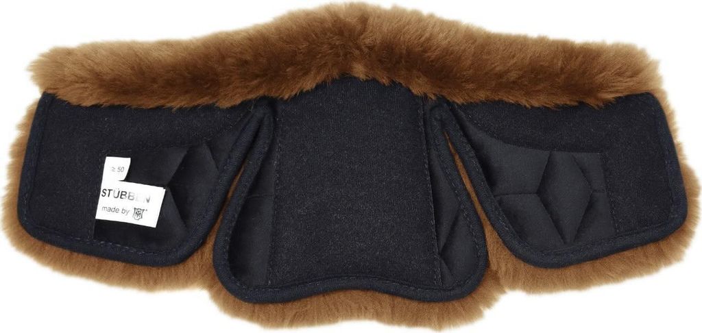 Stübben Equi-Soft Sattelgurtpolster by Mattes, Farbe:whiskey, Größe:50-150cm / Lammfell