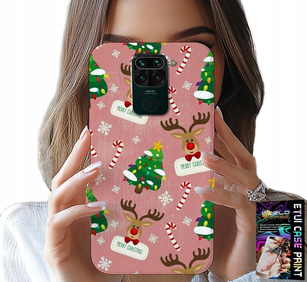 Fall Für Xiaomi Note 9 - Weihnachtsbaum Rentier Weihnachtsbaum Designs