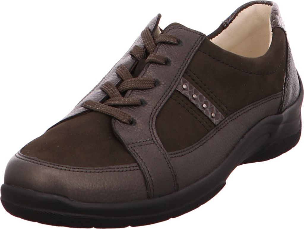 Waldläufer Braveheart schiefer Damen Schnürer in Metallic, Größe 5