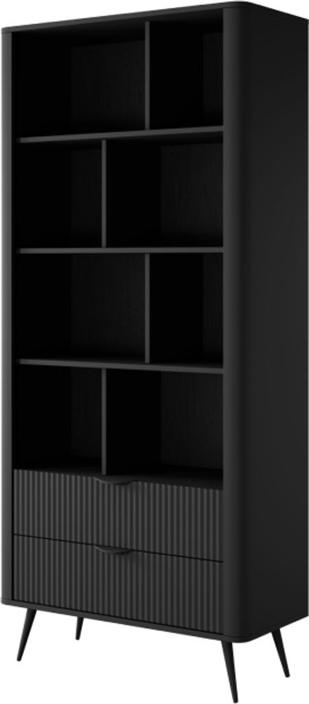 YOURHOUSE24 Regal mit Schubladen LANTE beige/gold, schwarz