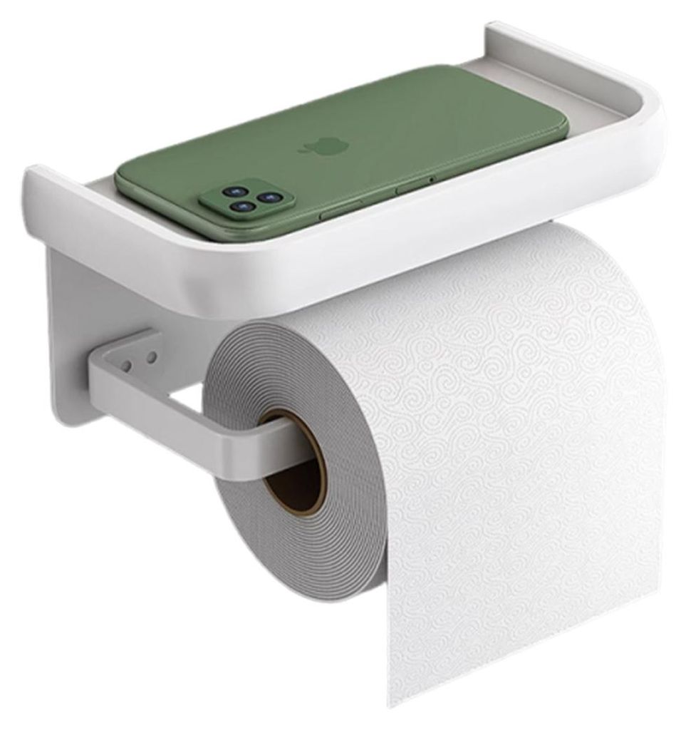 Toilettenpapierhalter Mit Ablage 1 Stück, Selbstklebend Und Produktbild 
