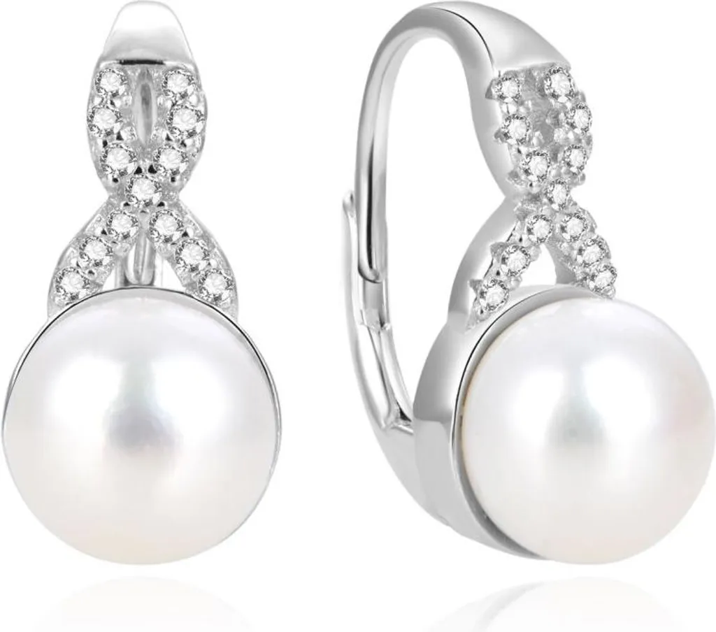 Boucles d'oreilles perles véritables et argent massif éclat durable