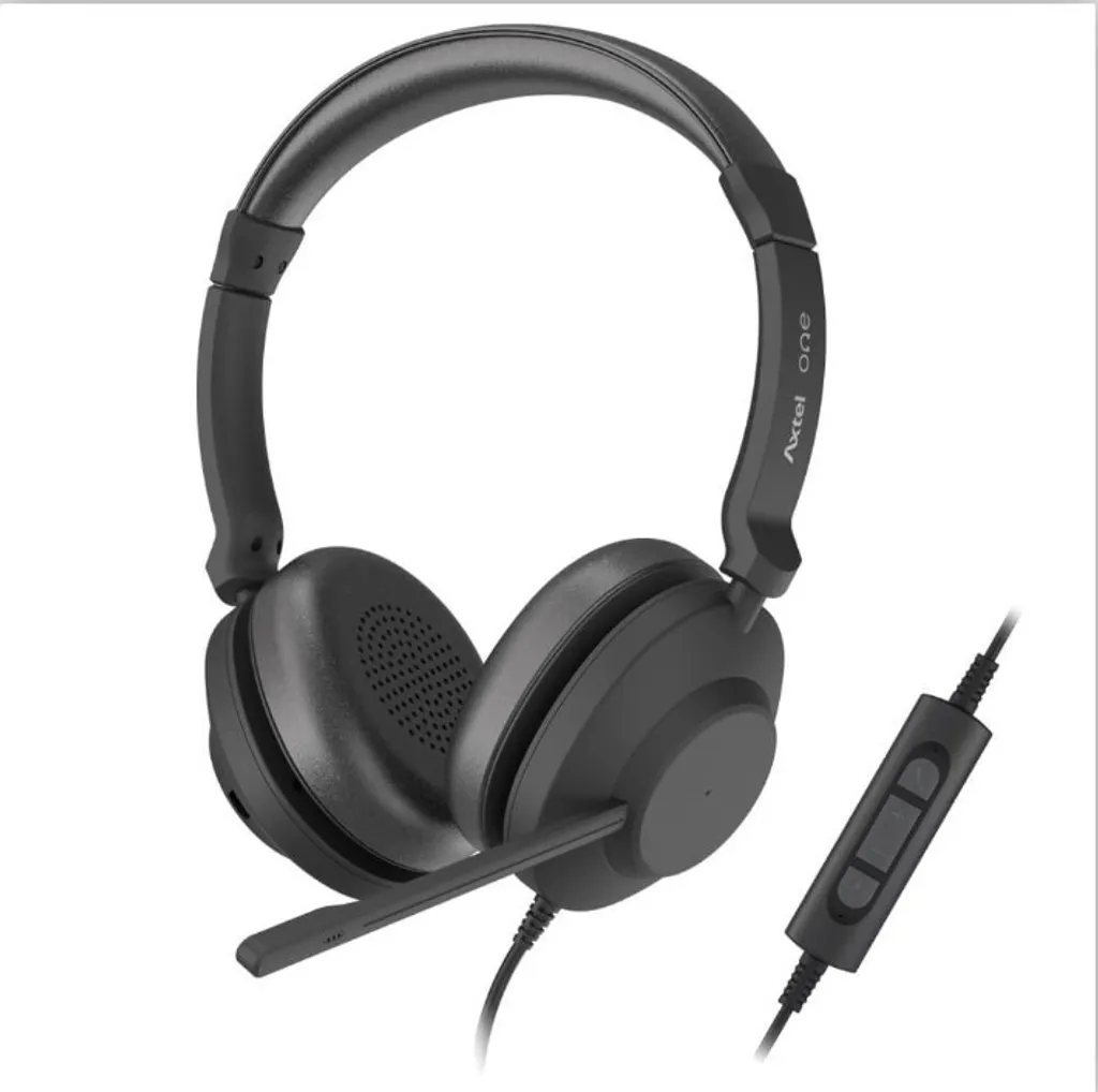 Casque audio de bureau Axtel One Stereo HD pour centres d'appels et pro
