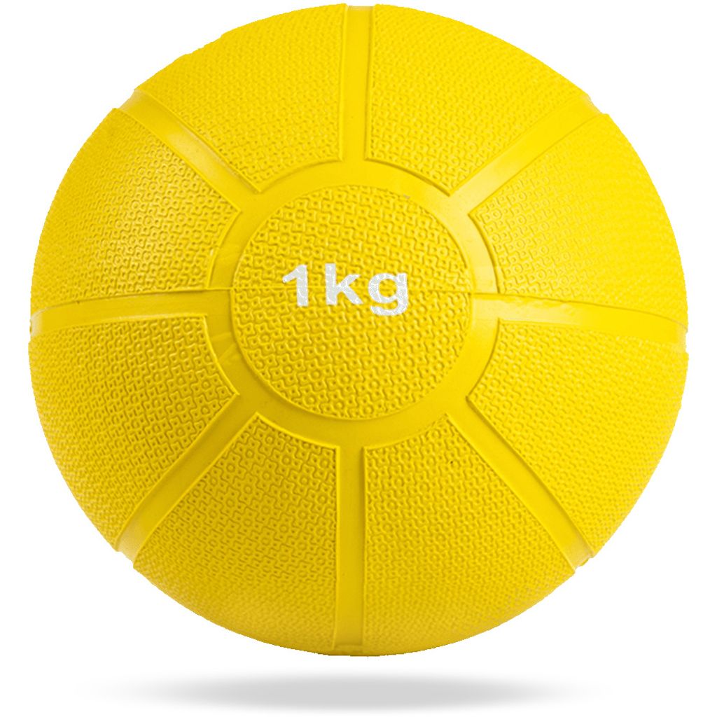 Matchu Sports Medizinball 1 kg aus Gummi Ø 19 cm - Produktbild 