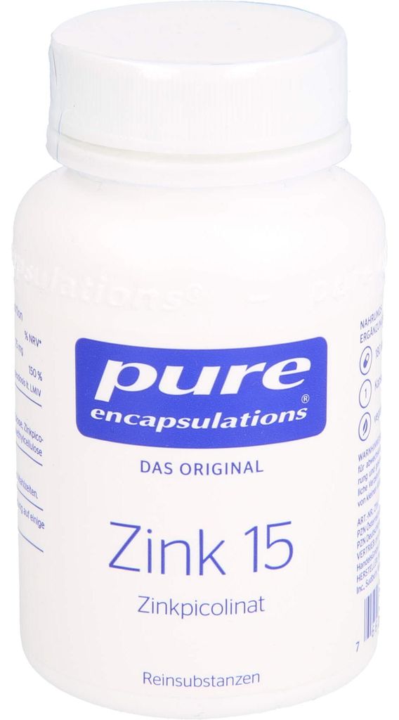 Pure Encapsulations Zinc 15 kapsle pikolinátu zinečnatého Obrázek produktu 