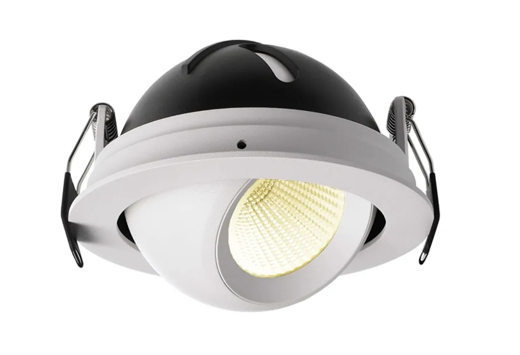 Plafonnier LED Bellatrix inclinable 40° et dimmable blanc chaud 9W