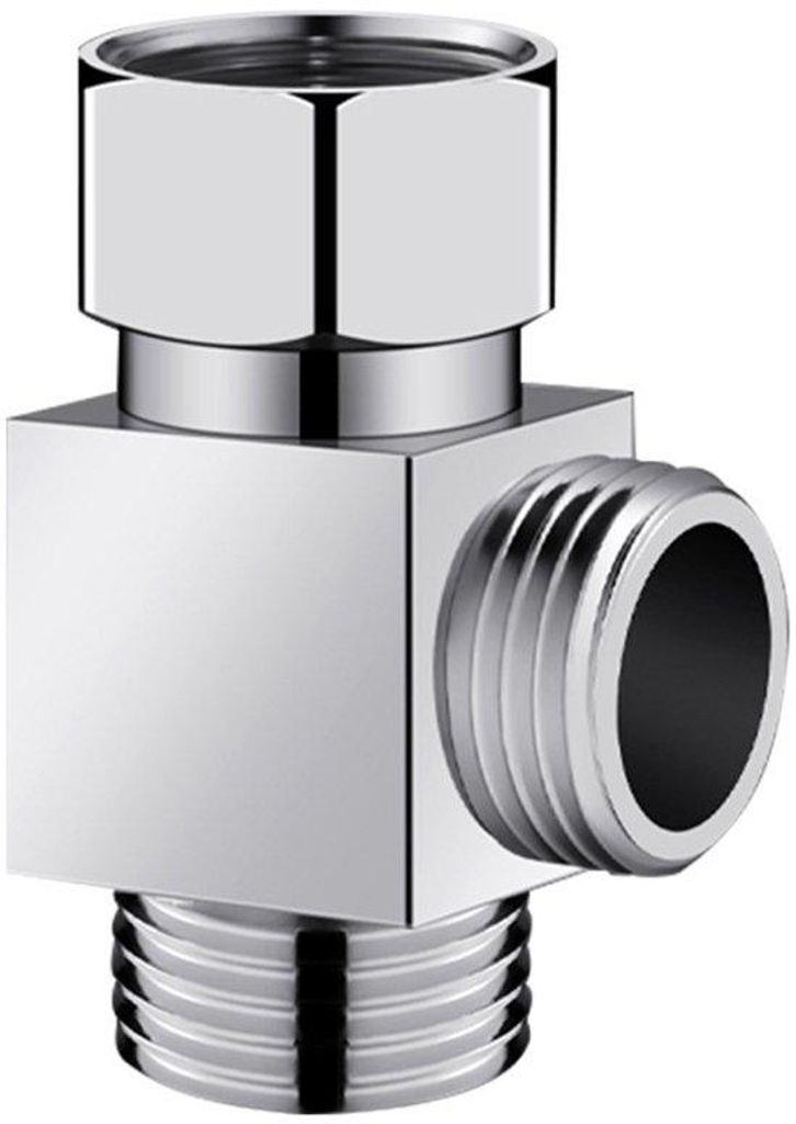 Dreiweg-Duscharmaturen-Adapter, Dusshahne-Verbindung, Dusshahne-Übergang, für Küchenbrause, Handbrause, Allgemeine Ersatzteile, Poliertes Chrom ...