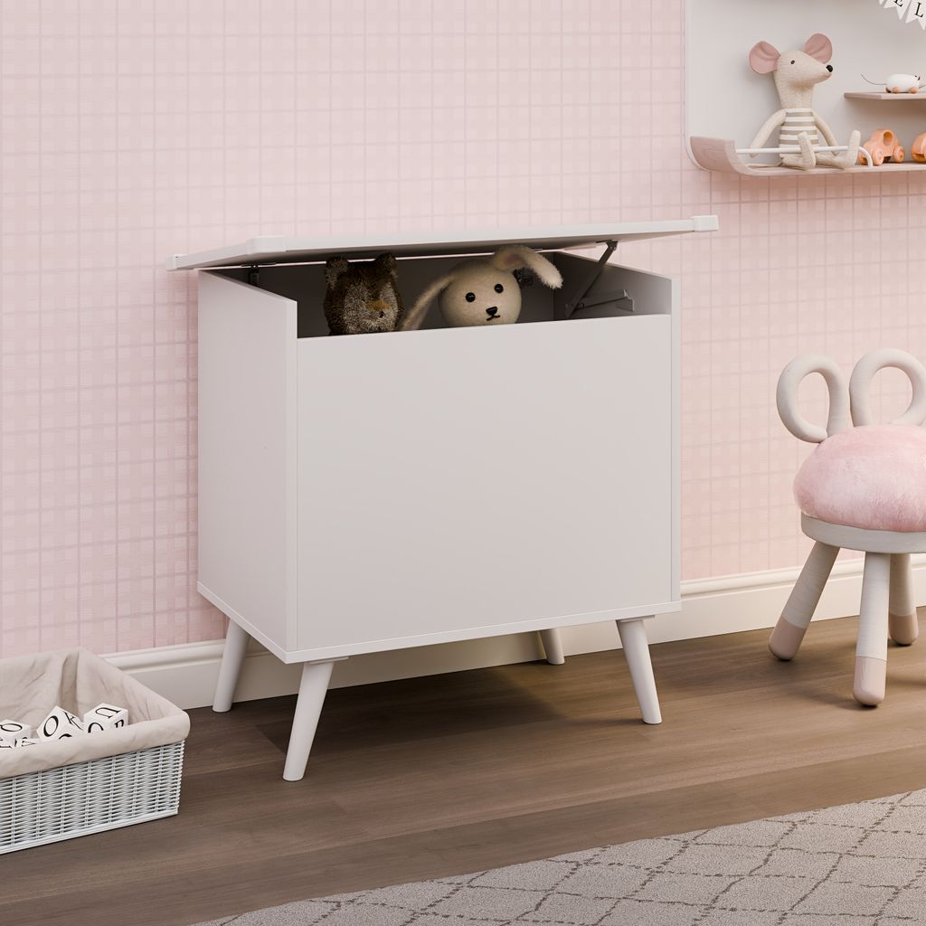 VCM Holztruhe | Maße ca. H. 65 x B. 68 x T. 39 cm | Kiste für alle Wohnräume | Aufbewahrungsbox | Kiste - Bosula L