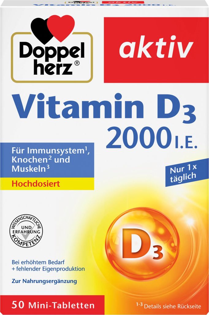 Doppelherz Vitamin D 2000 I.E. 50St