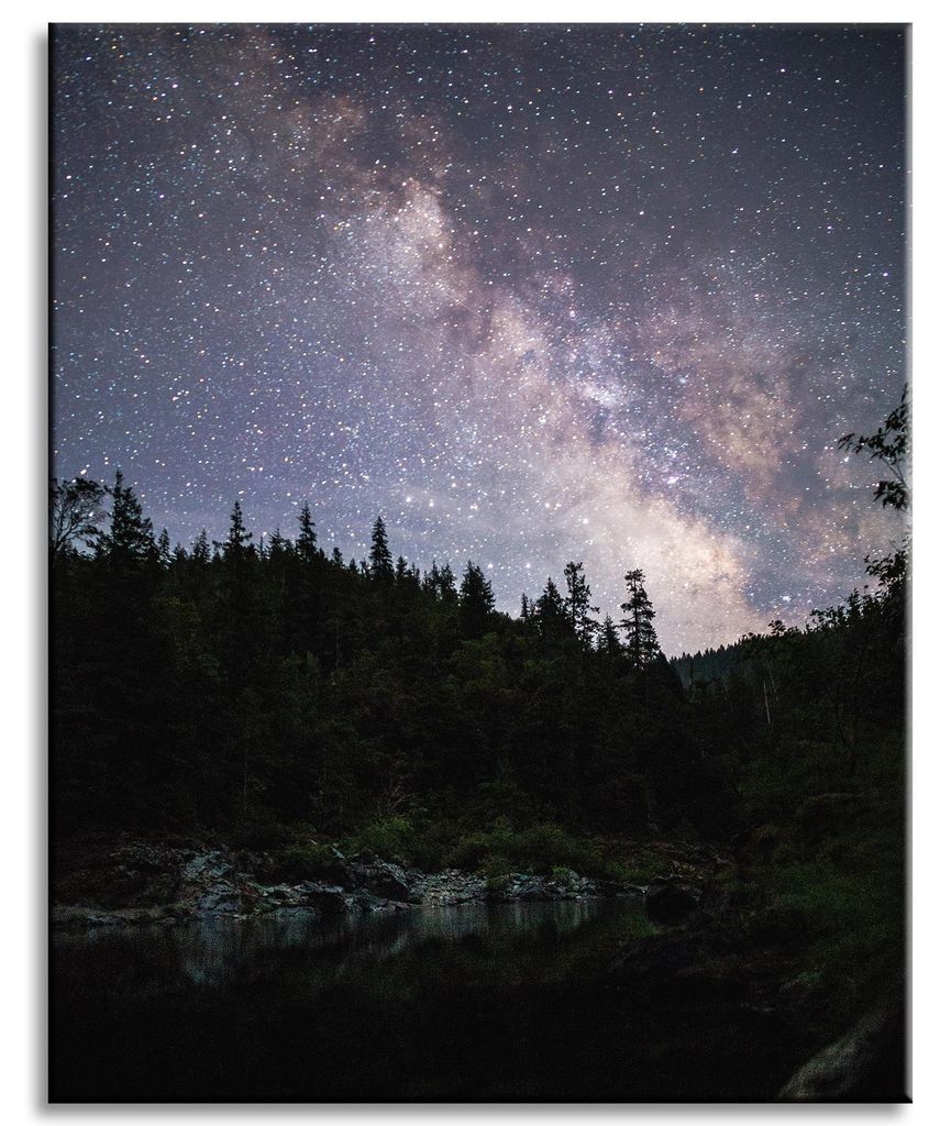 Leinwanddruck Weltraum Sternenhimmel 40x50