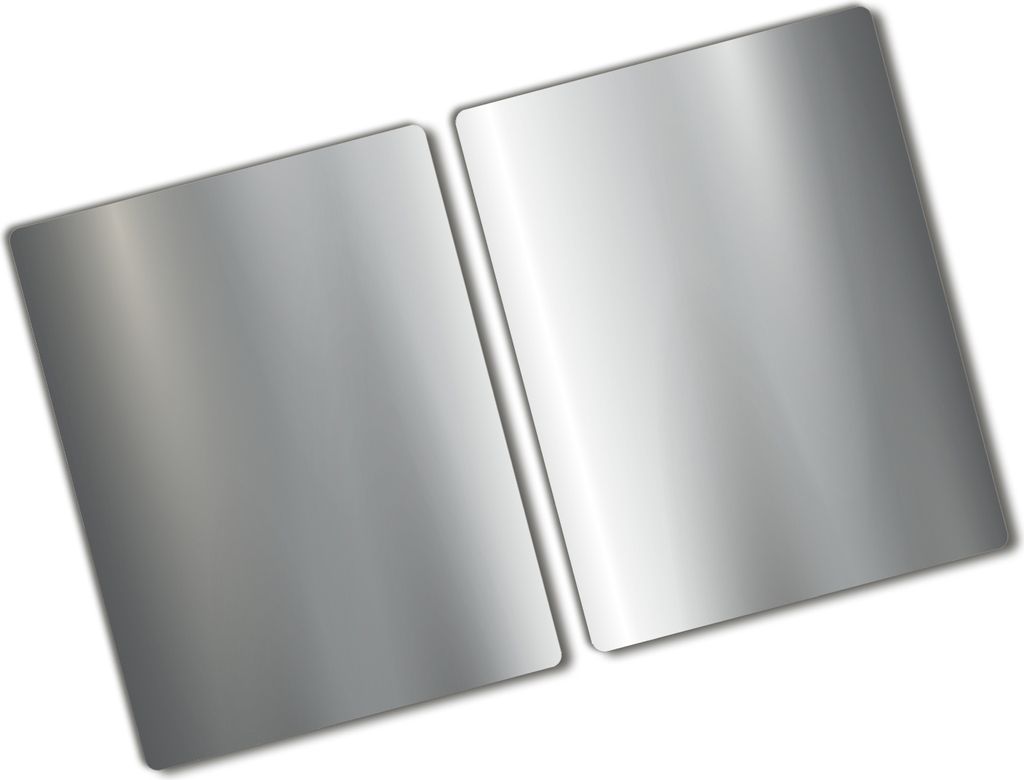 Tulup Glas Herdabdeckplatte - 2x40x52 cm - Glaskeramikkochfeld-Abdeckung Spritzschutz Glasabdeckplatte Kochplattenabdeckung und Schneidebrett - Zwe...