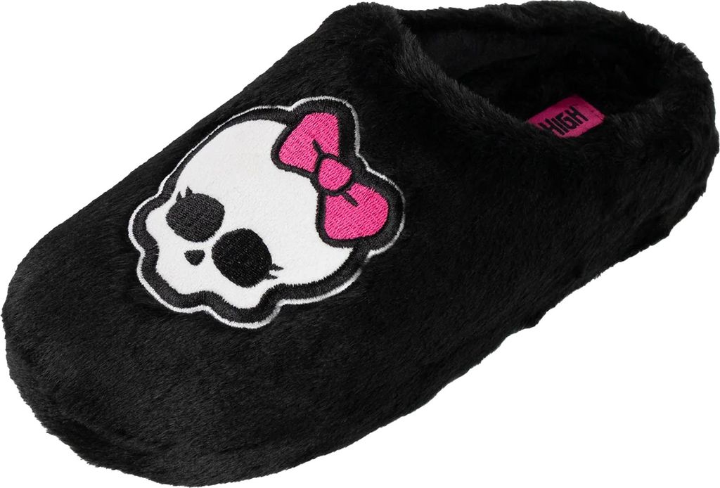 Monster High - Figur Pantoffeln für Damen NS9570 (38 EU - 39 EU) (Schwarz)