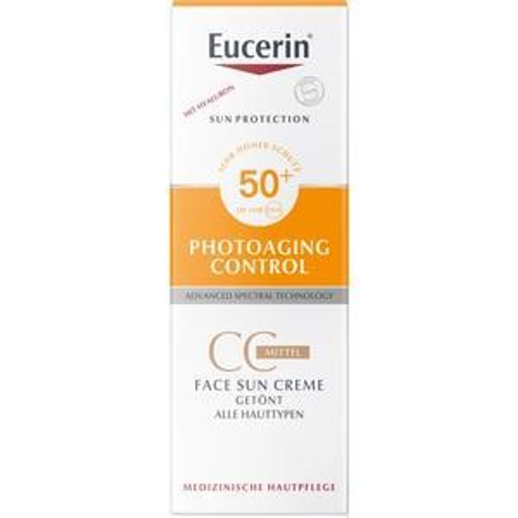 Eucerin Sun Protection Photoaging Control Tinted Face Sun Gel-Creme LSF 50+ Mittel (50 ml)