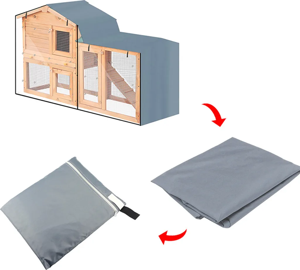 Housse de protection pour cage à oiseaux - Modèle Gris résistant M
