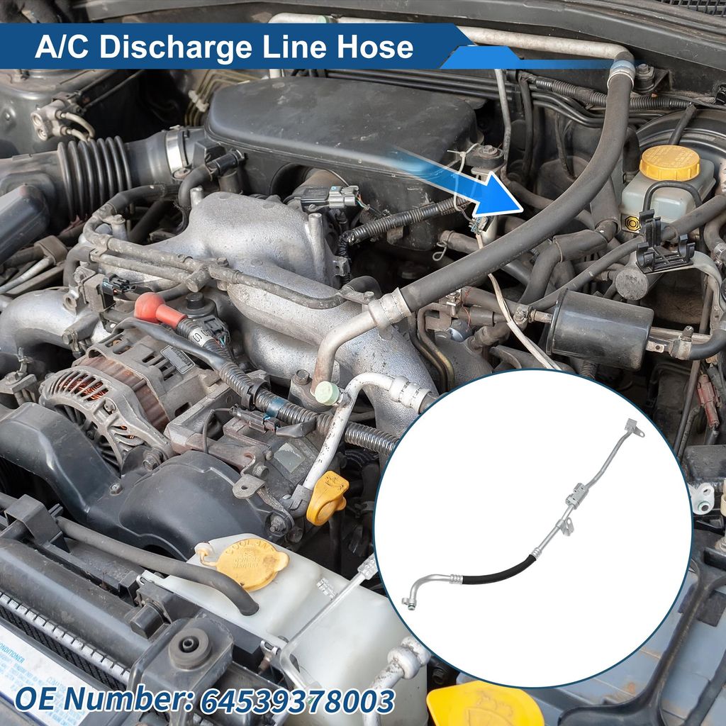 A/C K?ltemittelschlauch Für BMW 528i 2011-2025 Druckschlauch Klimaanlagenleitung Nr. 64539378003 Gummi Eisen