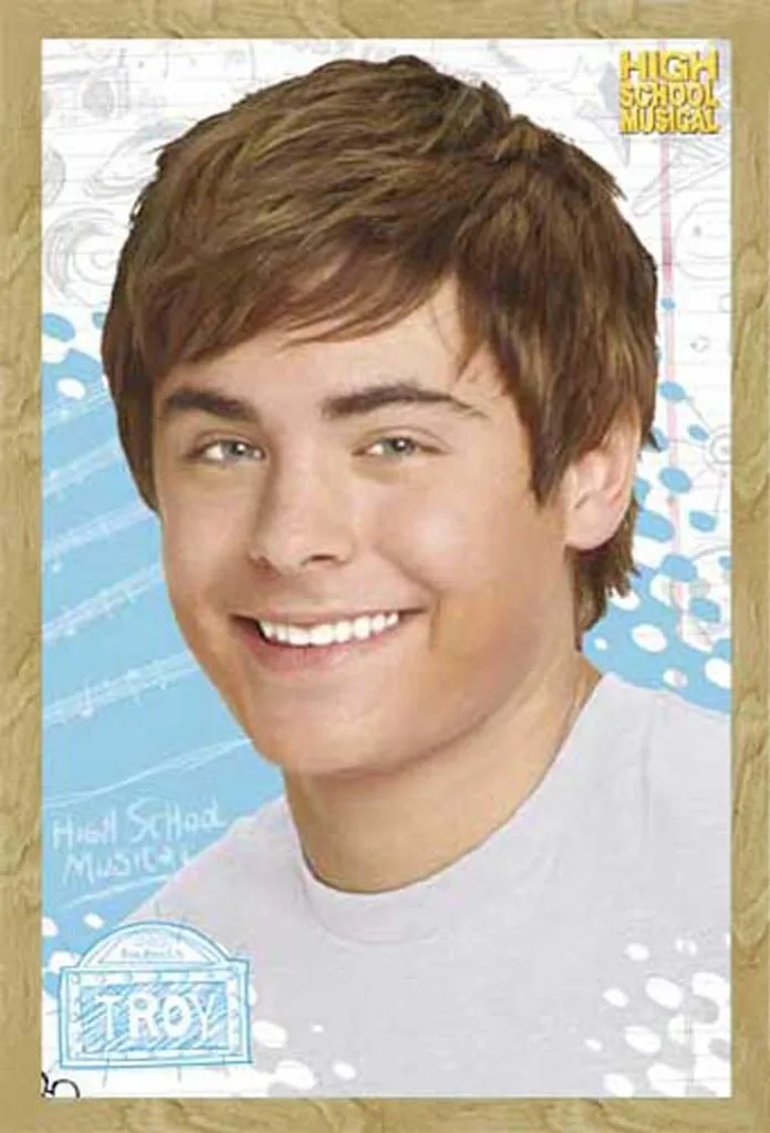 Affiche Troy Bolton Prête à Suspendre avec Cadre Shinsuke et Vitre Acryl