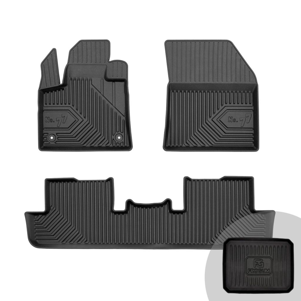 FROGUM No.77 Gummimatten Ganzjahresset von Auto Fußmatten Autofussmatten für Peugeot 3008 II ab 2016