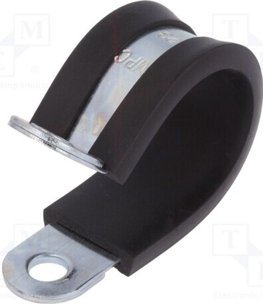 1x Schelle ØBündel: 23mm W: 15mm ØÖffn.Mont: 6,4mm W1 LKD12315 Schlauchschellen