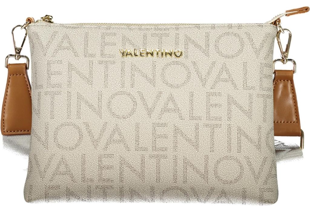 Elegante Beigefarbene Damen-Clutch mit Riemen & Reißverschluss