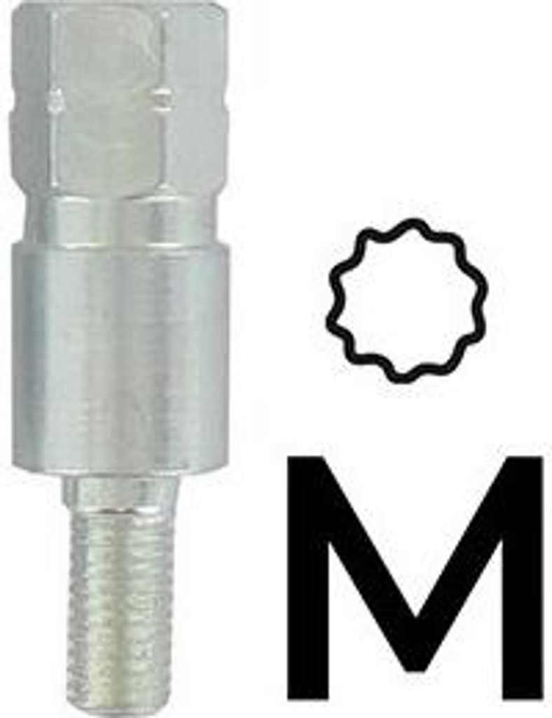 Yamabiko Profiladapter mit 10 Zähnen für Freischneider Echo Modelle RM410, RM465, RM510, RM520, RM4000, S4000 und Shindaiwa