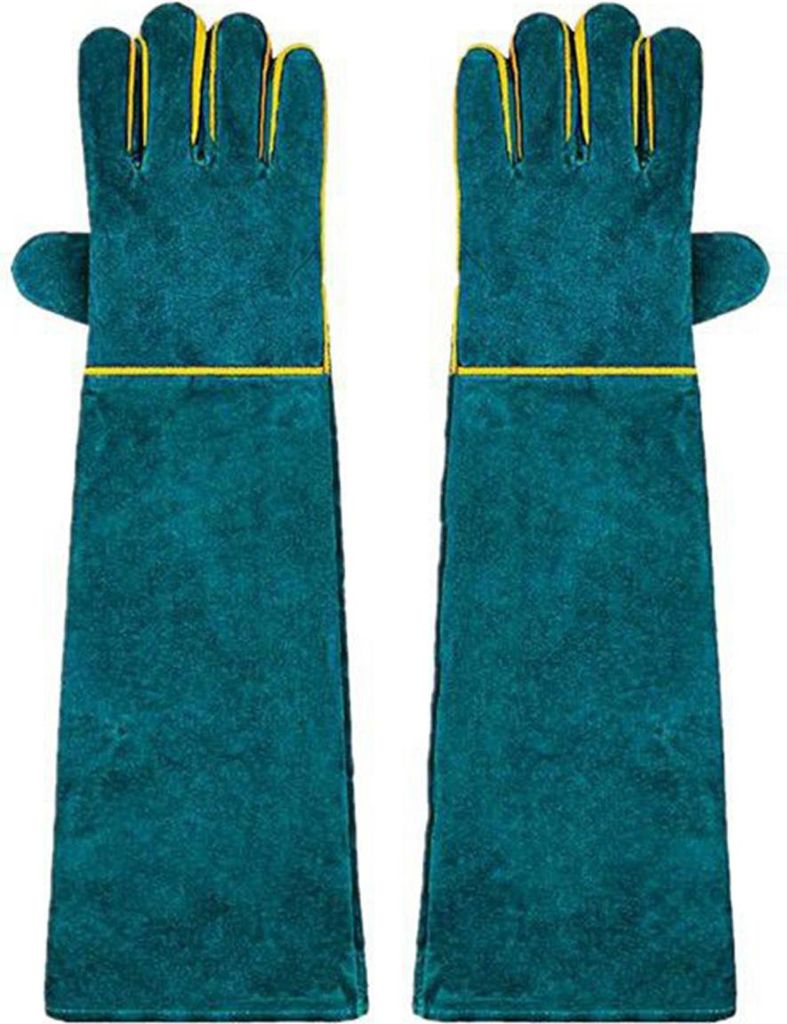 1 Paar Handschuhe zur Handhabung von Tieren, Anti-Biss- und Anti-Kratz-Handschuhe für Hunde, Katzen, Papageien, Schlangen, Eidechsen, Reptilien, W...