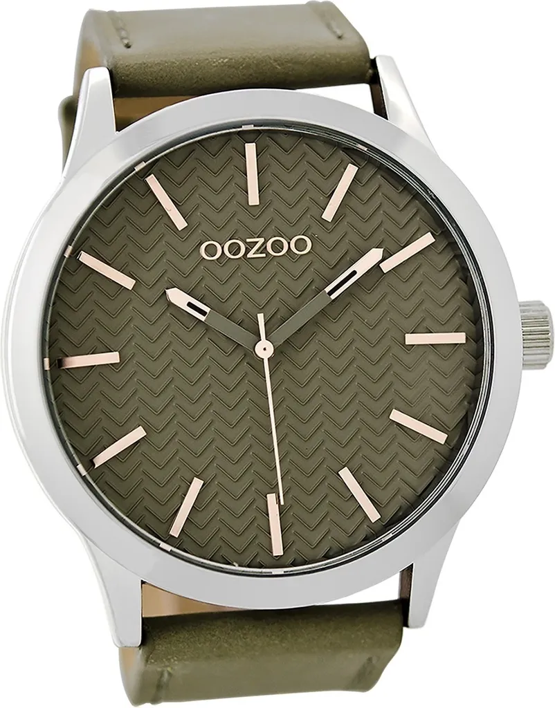 Oozoo Orologio Uomo Casual D2UOC9010A Grigio | Cinturino in Pelle