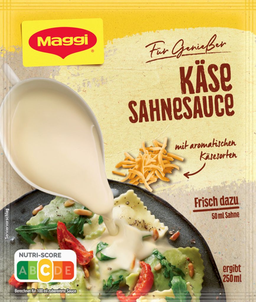 Maggi Für Genießer Käse Sahne Sauce mit aromatischen Produktbild 