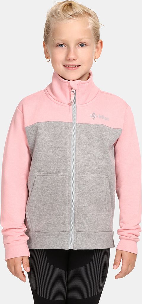 Sweatshirt aus Baumwolle für Mädchen KILPI HALI-JG, LIGHT PINK, Größe 122
