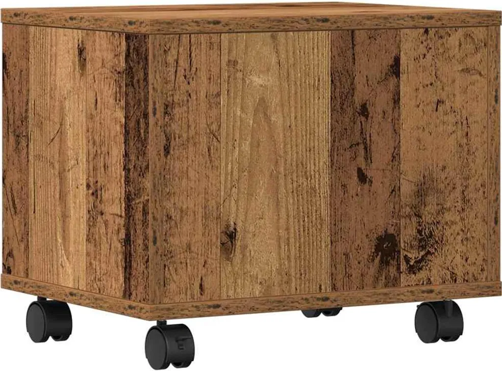 Support Imprimante 41 cm Bois Composite Robuste avec Rangement Intégré - 7