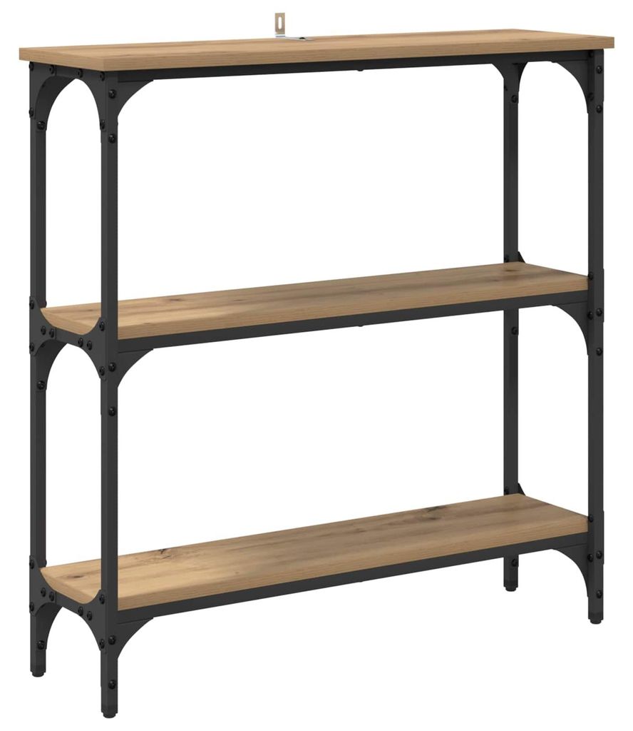 vidaXL Konzolový stolík Artisan dub 75 x 22,5 x 75 cm Obrázok produktu 