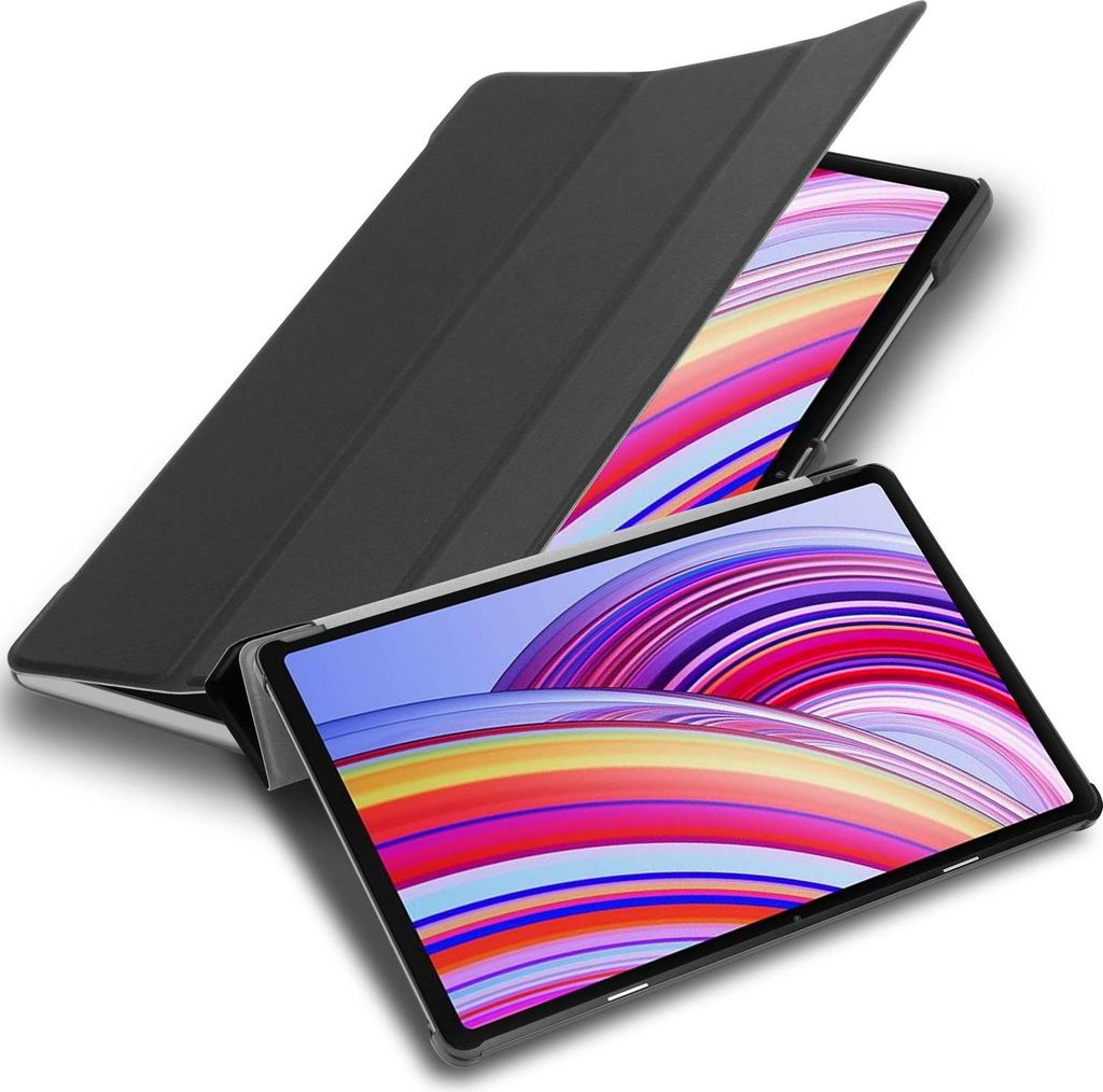 Cadorabo Hülle für Xiaomi Redmi Pad Pro Schutzhülle in SATIN SCHWARZ Tablet Hülle Case Cover Book Etui