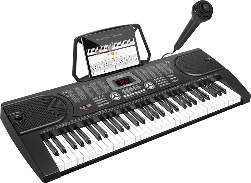 Áengus Keyboard 61 tasten, Klavier mit Mikrofon - A289 Produktbild 